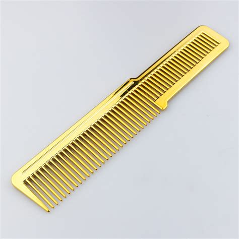 Mythus Gold Plating Barber Comb Anti Static Abs Heat Resistant Rainbo