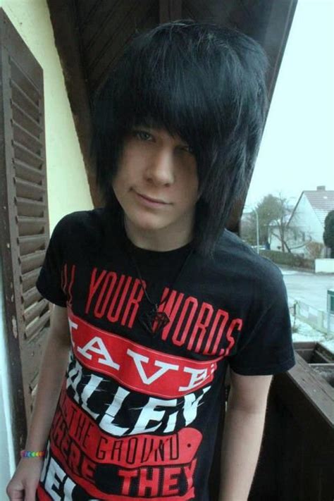 Awesome Black Emo Hair D Emo Hairstyles For Guys Hot Emo Boys