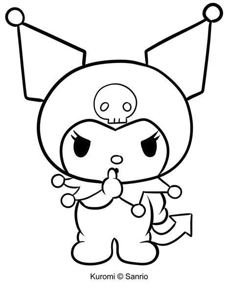 Kuromi And My Melody Coloring Pages Free Printable Templates