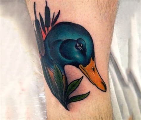 70 Duck Tattoos For Men Masculine Waterfowl Ink Designs