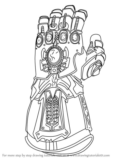 Learn How to Draw The Infinity Gauntlet from Avengers - Infinity War