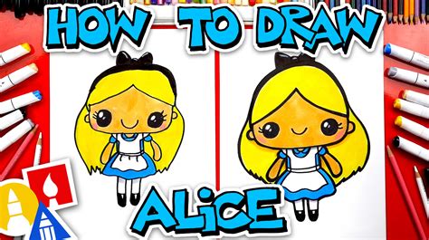 How To Draw Alice In Wonderland Art For Kids Hub
