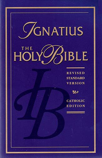 Ignatius Holy Bible Rsv Catholic Edition Blue Hardcover