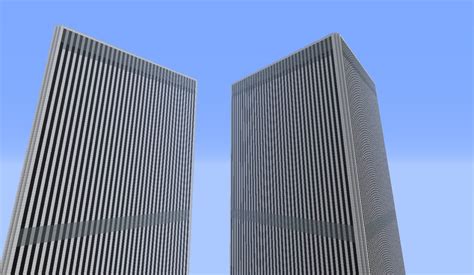 World Trade Center Twin Towers No Antenna Minecraft Project