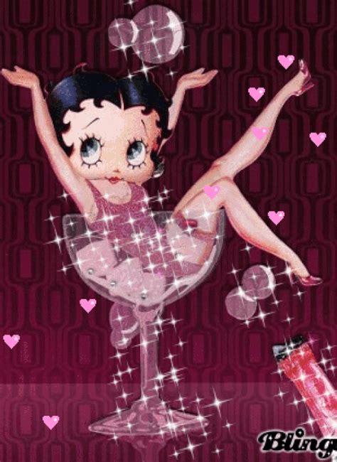happy new year ♡♥ ️★ let it be sparkly ️ ¸¸ ` ★ black betty boop betty boop art betty