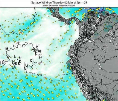 Ecuador Surface Wind On Tuesday 27 Apr At 7am Ect
