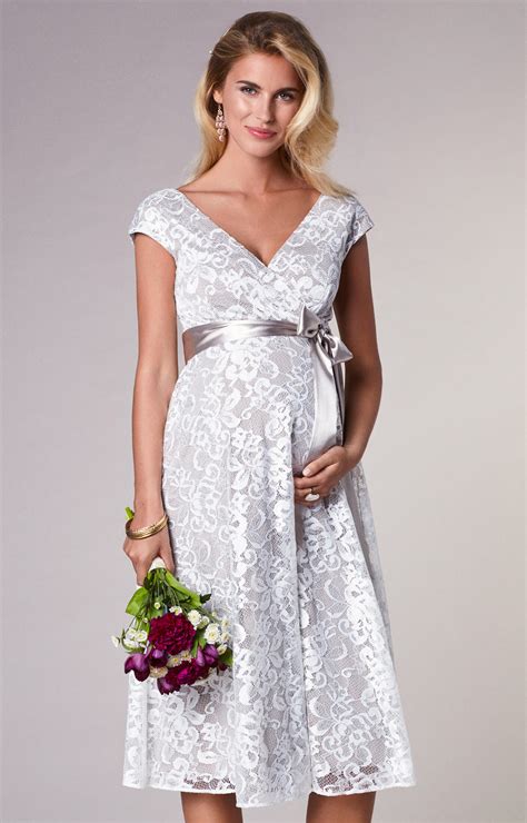 Find the perfect wedding dress for your big day. Orla Maternity Wedding Lace Dress Oyster Cream - Maternity ...