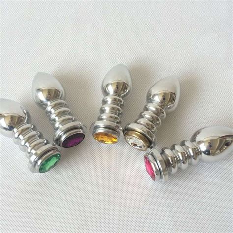 100 Real Photo Small Size Metal Anal Toys Smooth Touch Butt Plug