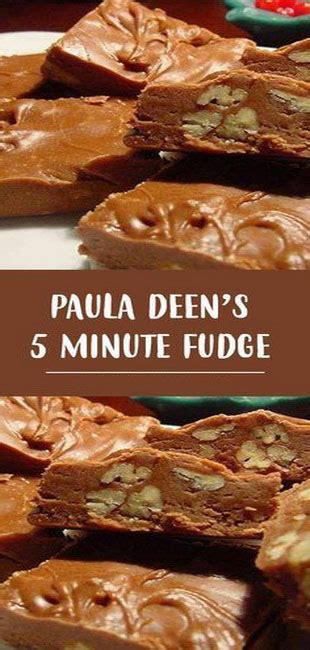 There's no better time to embrace tradition than during the holiday season! Paula Deen's 5 Minute Fudge | Delicious Recipes #desserts ...