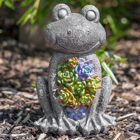 Solar Frog Garden Statue Chimp Online
