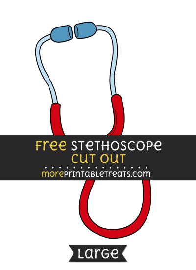 Stethoscope Cut Out Large