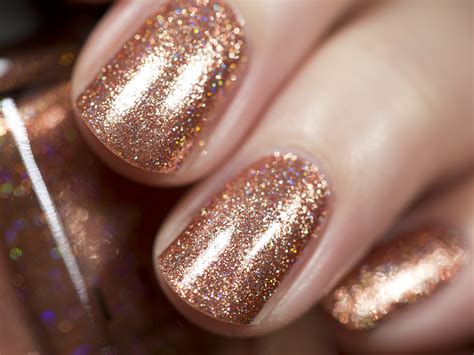 Copper Top Copper Holographic Ultra Metallic Nail Polish By Ilnp