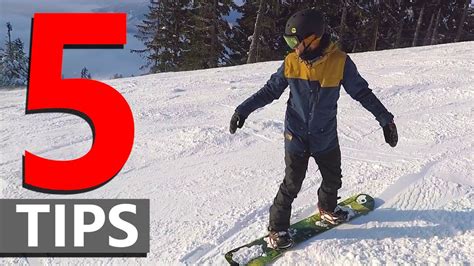 5 Tips for Linking Beginner Snowboard Turns - YouTube