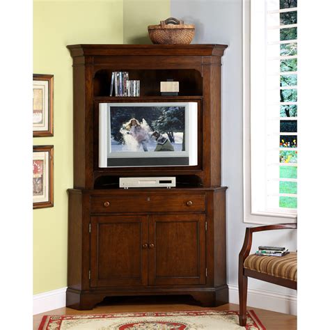 Enjoy hassle free returns with this offer. Riverside Crossroads 45 in. Corner TV Cabinet with ...