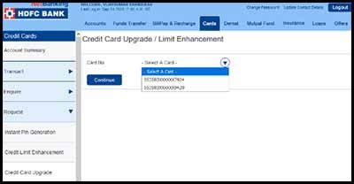 If the registration process enhance credit card limit. Upgrade HDFC Credit Card - Complete Process » Reveal That