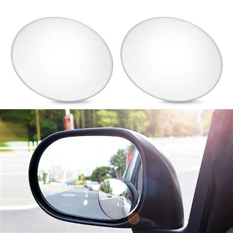 Urbanroad 2pcspair Car Wide Angle Rearview Side Mirror Round Convex
