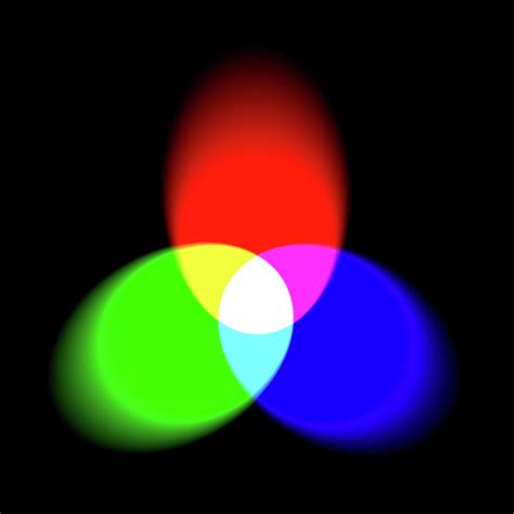 Additive Color Mixing With Spotlights Digital Art By Peter Hermes