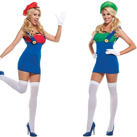 Hot Selling Women Super Mario Bros Cosplay Costume Setwoman Halloween