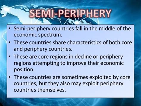 What Are The Countries In The Semi Periphery