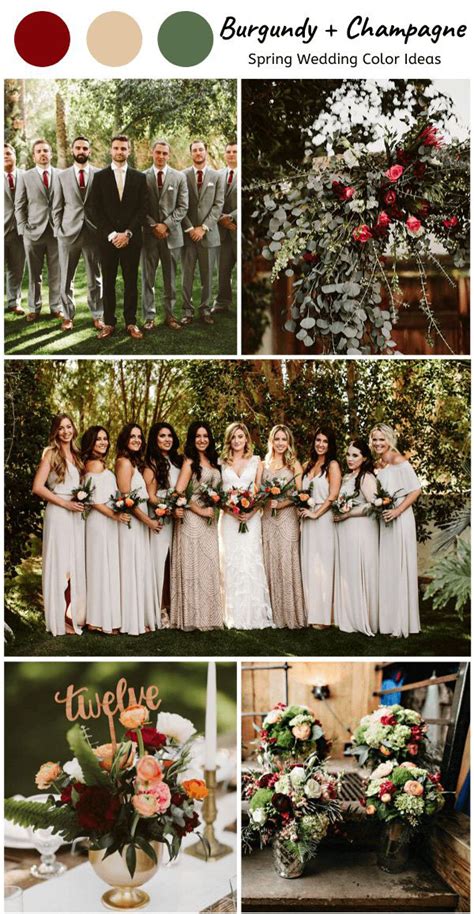 20 Burgundy And Champagne Wedding Colors And Ideas 2024