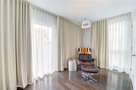 Are you a blinds or curtains type of person? Whites, Beiges, and Neutrals meld perfectly in this ...