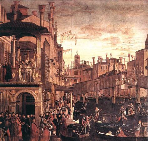 The Healing Of The Madman Vittore Carpaccio Painting In Oil For Sale