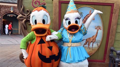 Pumpkin Donald And Princess Daisy Duck Meet And Greet At Mickeys Not So