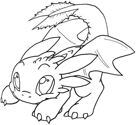 Cute Baby Toothless Coloring Page Download Print Or Color Online For
