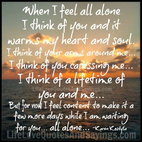 Feeling Alone Quotes And Sayings Quotesgram