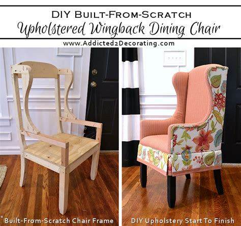 Diy Upholstered Wingback Dining Chair Finished How To Upholster The