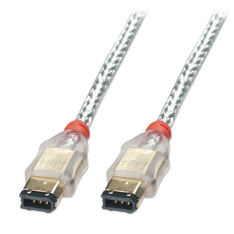 75m Premium Firewire Cable 6 Pin Male To 6 Pin Male Transparent