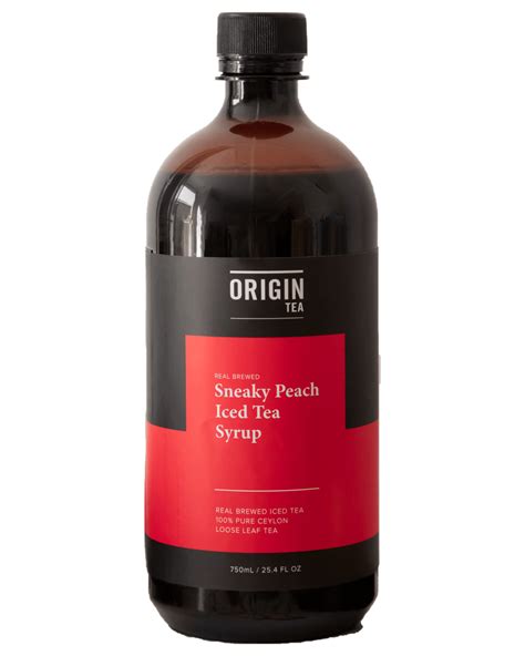 Origin Tea Sneaky Peach Iced Tea Syrup 750mL Boozy