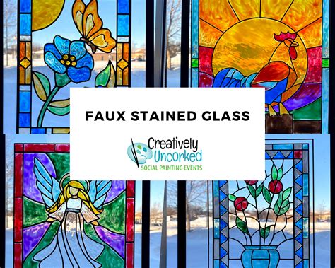 Faux Stained Glass Kits Glass Designs
