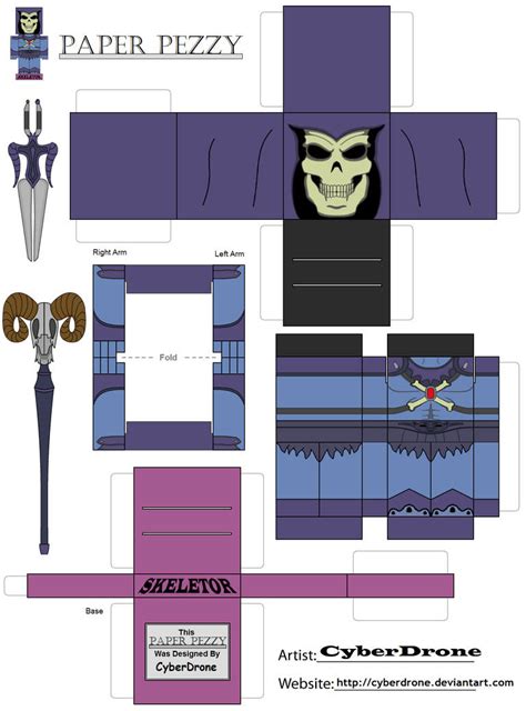 Paper Pezzy Skeletor 200x By Cyberdrone On Deviantart
