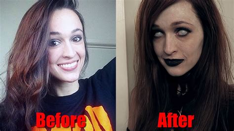 Turning My Wife Goth Transformation Youtube