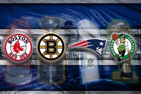 Boston Championship Sports Teams Poster New England Patriots Boston