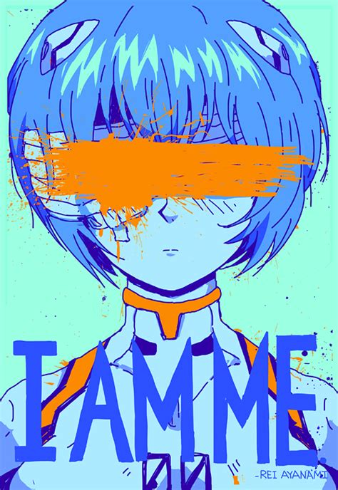 Omocat Ayanami Rei Neon Genesis Evangelion 1girl Bandage Over One Eye Censored Character