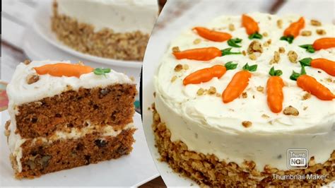 Amazing Carrot Cake With Cream Cheese Frosting Youtube