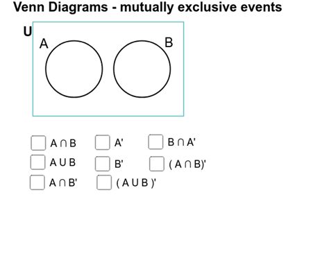 Venn Diagrams Mutually Exclusive Events Geogebra