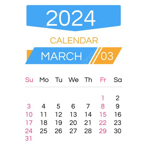 Kalender Bulan 2024 Geometri Biru Maret Dua Ribu Dua Puluh Empat