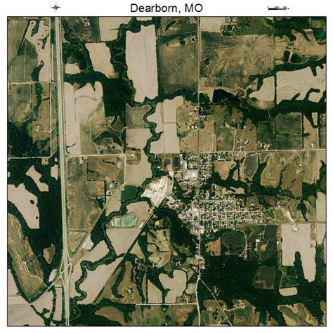 Aerial Photography Map Of Dearborn Mo Missouri