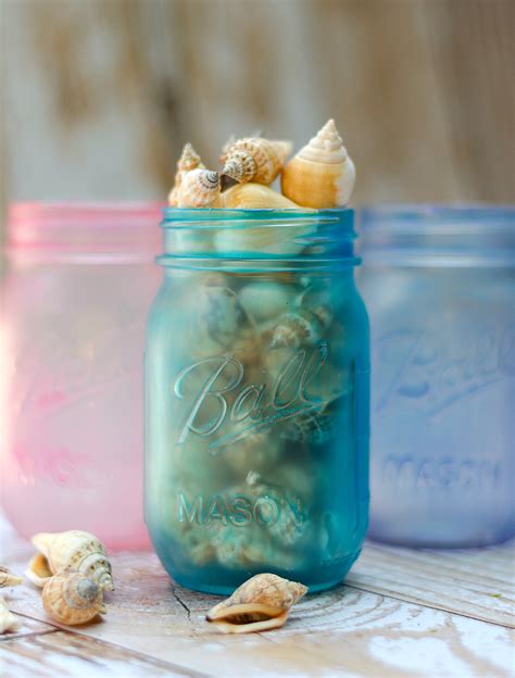 Sea Glass Mason Jars Take 2 Mason Jar Crafts Love