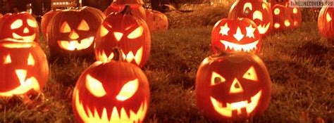 Halloween Glowing Pumpkins Facebook Cover Photo