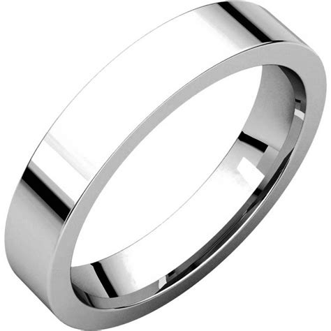 Our collection of plain wedding bands and rings. 117211W Plain 4mm Wedding Band