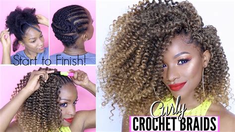 This crochet braids style for curly hair is a super cute look that will give you that summery vibe. How-To: Curly Crochet Briads from Start to Finish! Under ...