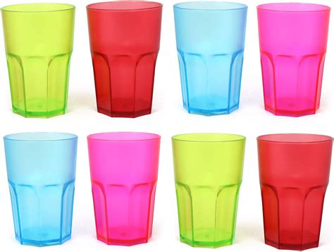 Four X Bicchieri Riutilizzabili Stabili In Diversi Colori
