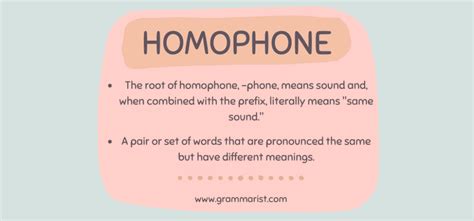 Homophones Homonyms Homographs Differences And Examples