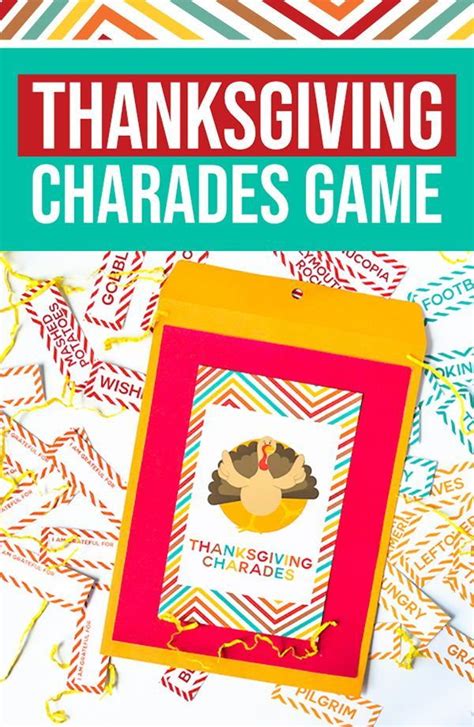Play A Game Of Thanksgiving Charades Thanksgiving Games For Kids