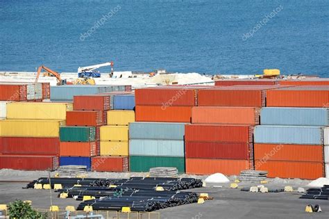 Cargo container in port — Stock Photo © unkas #32337447