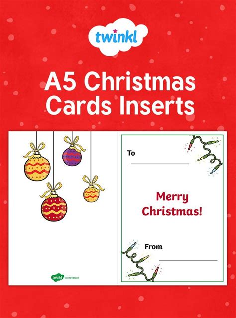 Printable Christmas Cards Inserts Use This Editable Resource For
